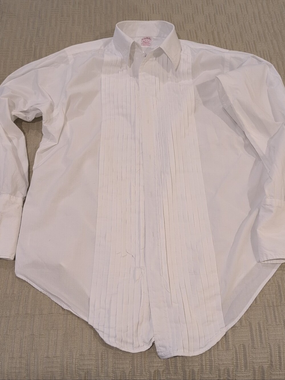 Brooks Brothers Pleated Tuxedo Shirt USA